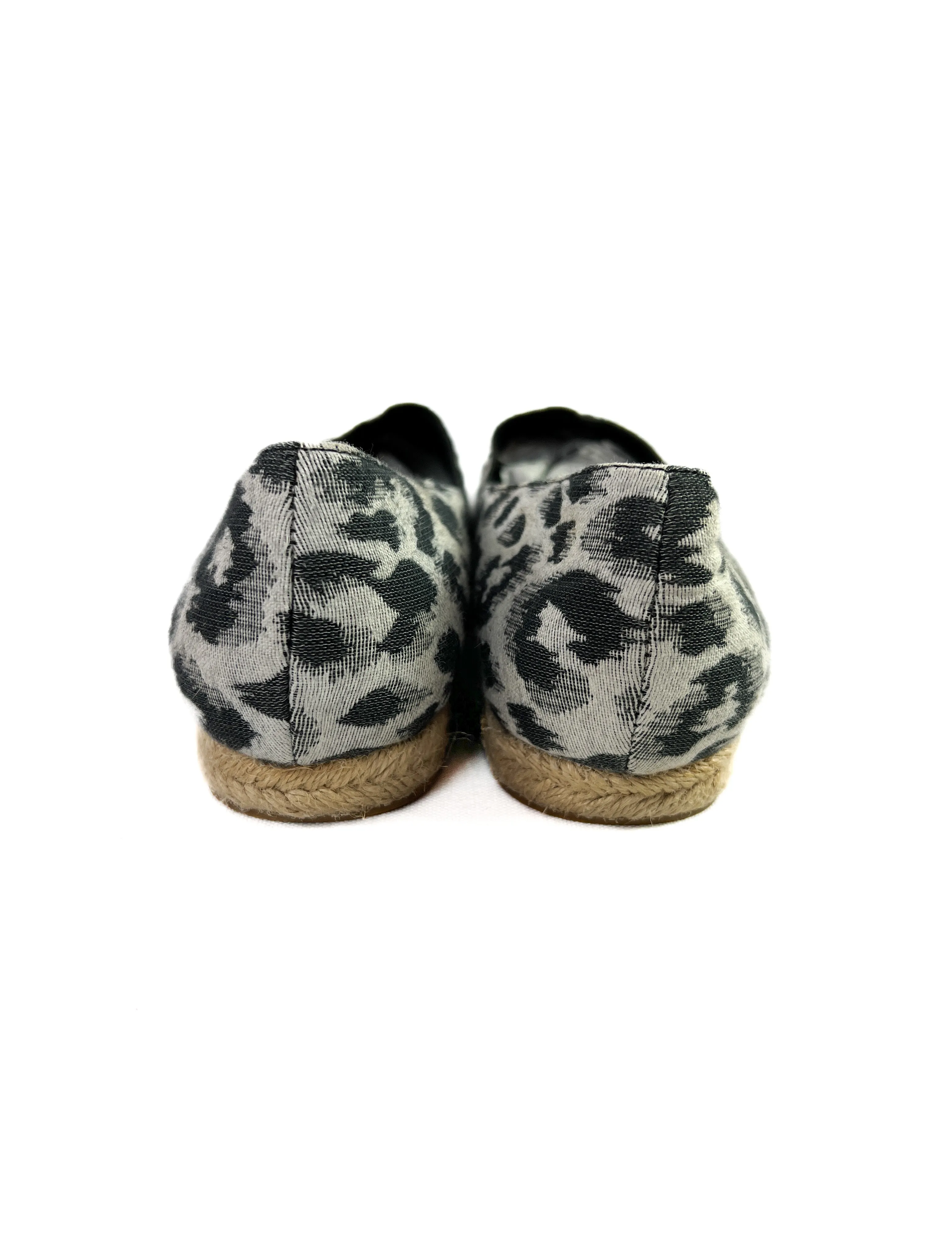 3.1 Phillip Lim gray leopard print espadrilles size 39