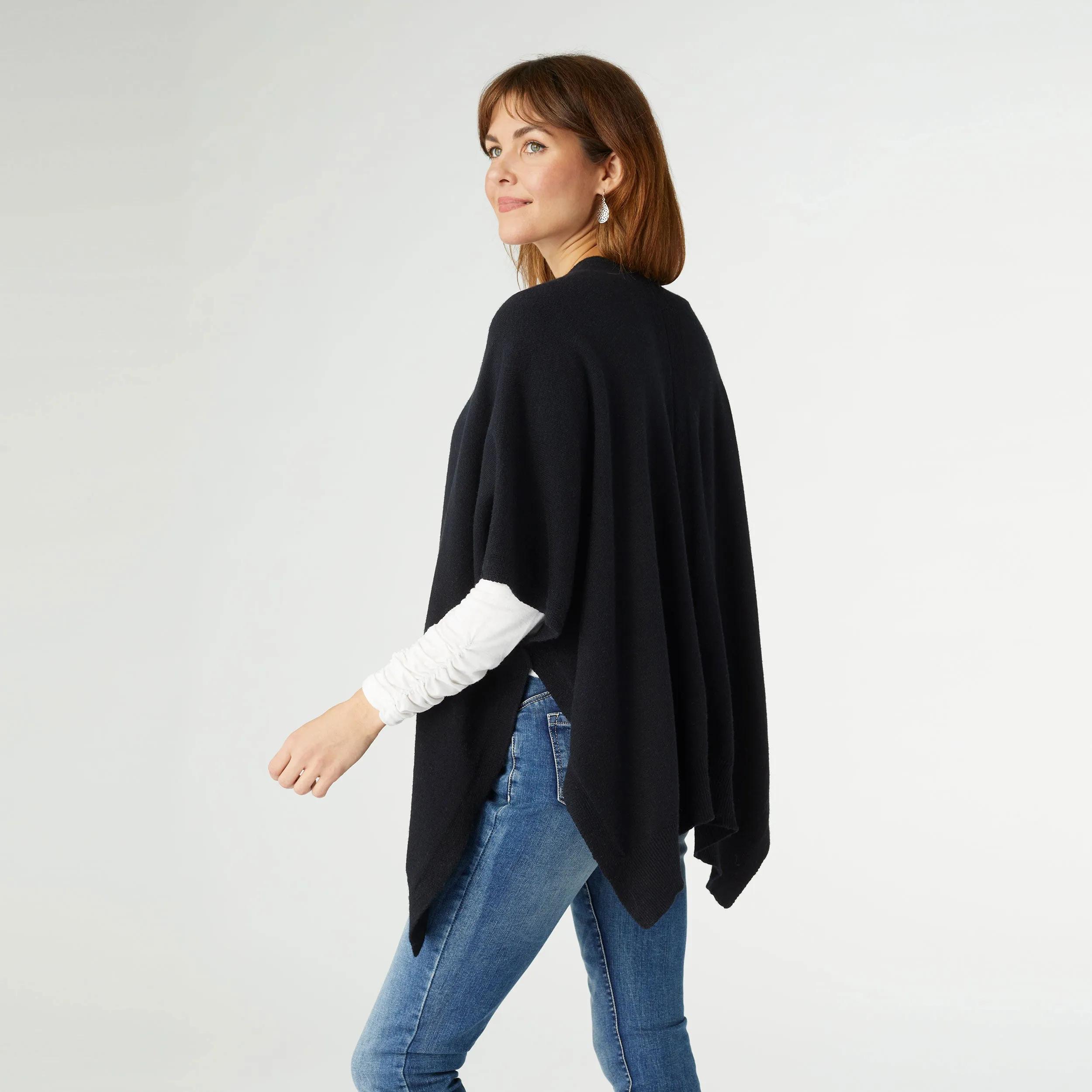 Alani Lightweight Cardigan with Pockets - Black