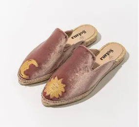 Artisanal Espadrille Mules- Pink