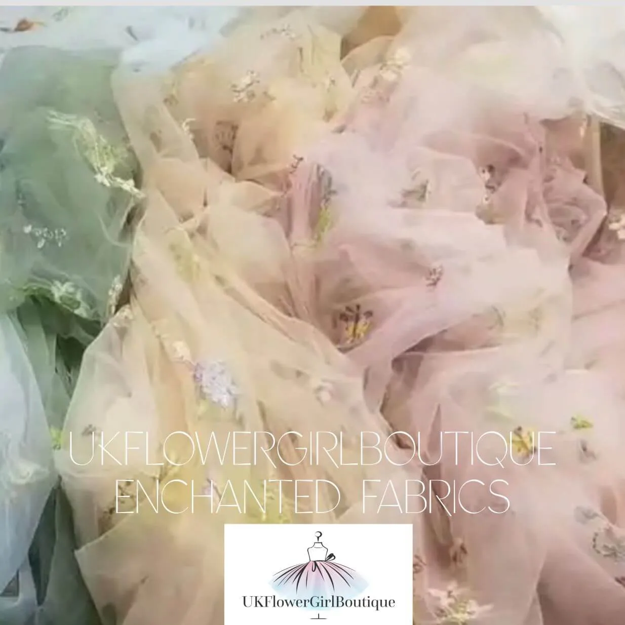 Baby Enchanted Angel Dress - Embroidered Champagne Tulle