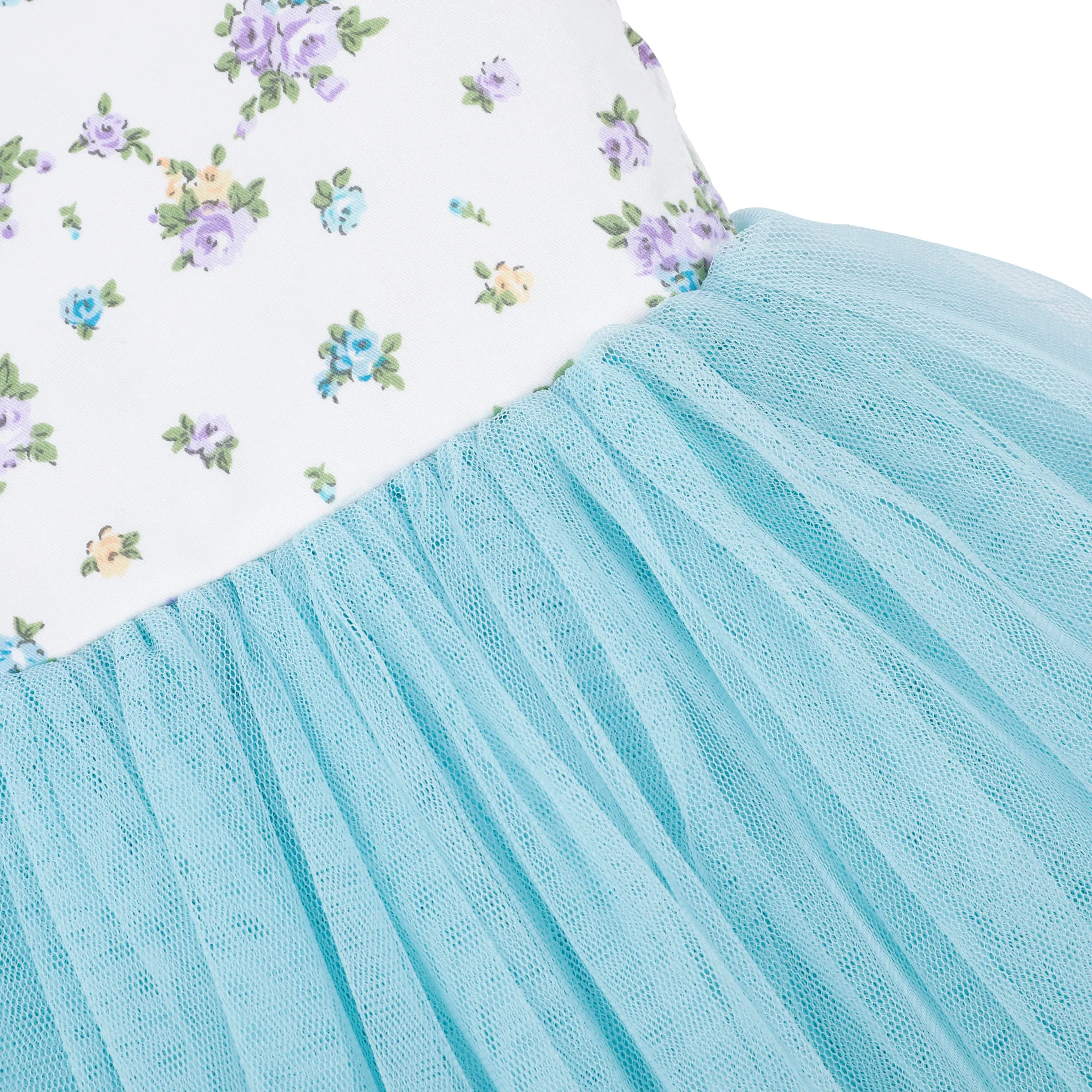 Baby Girls Dress Light Blue Toddler Tutu for Wedding Birthday Party