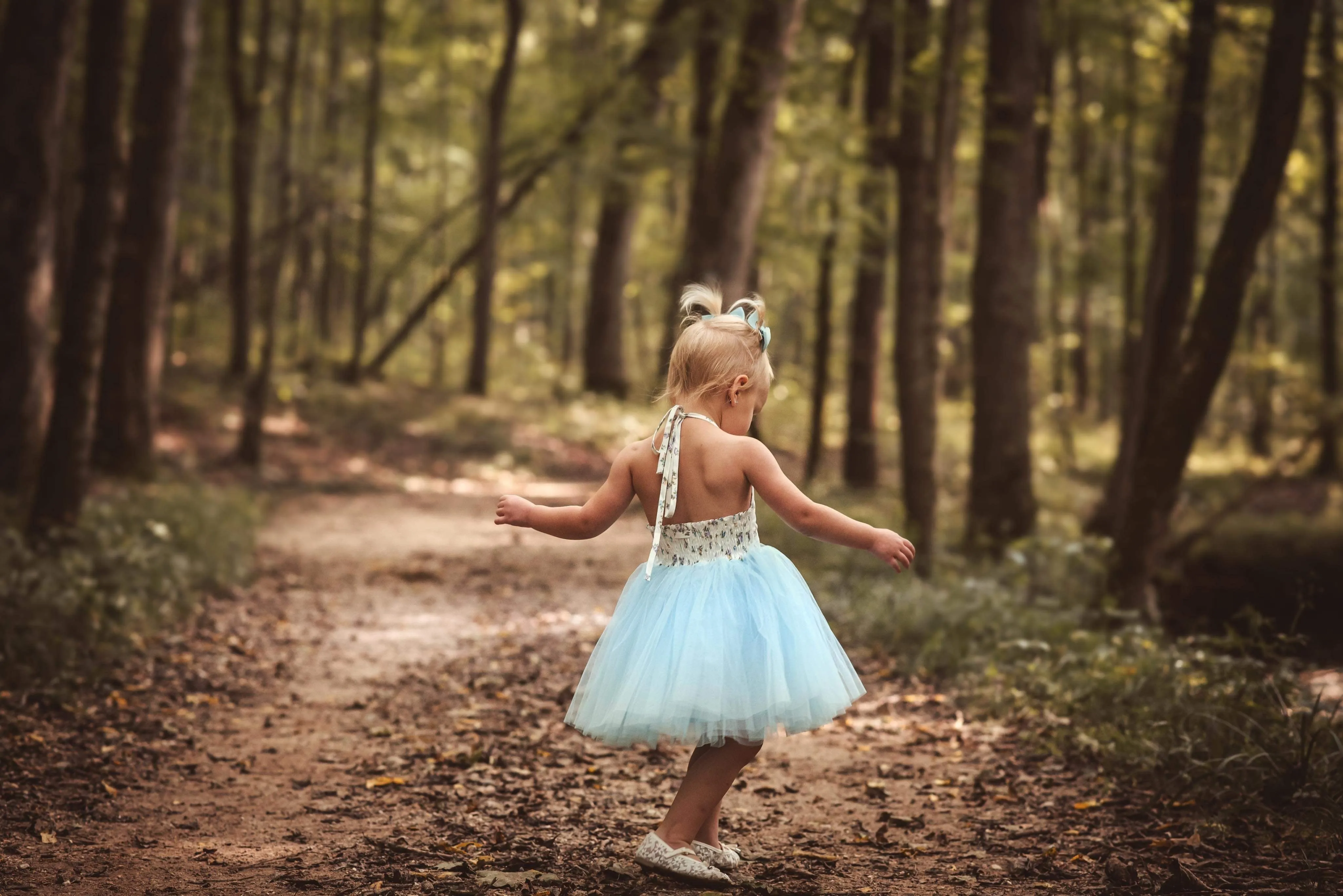 Baby Girls Dress Light Blue Toddler Tutu for Wedding Birthday Party