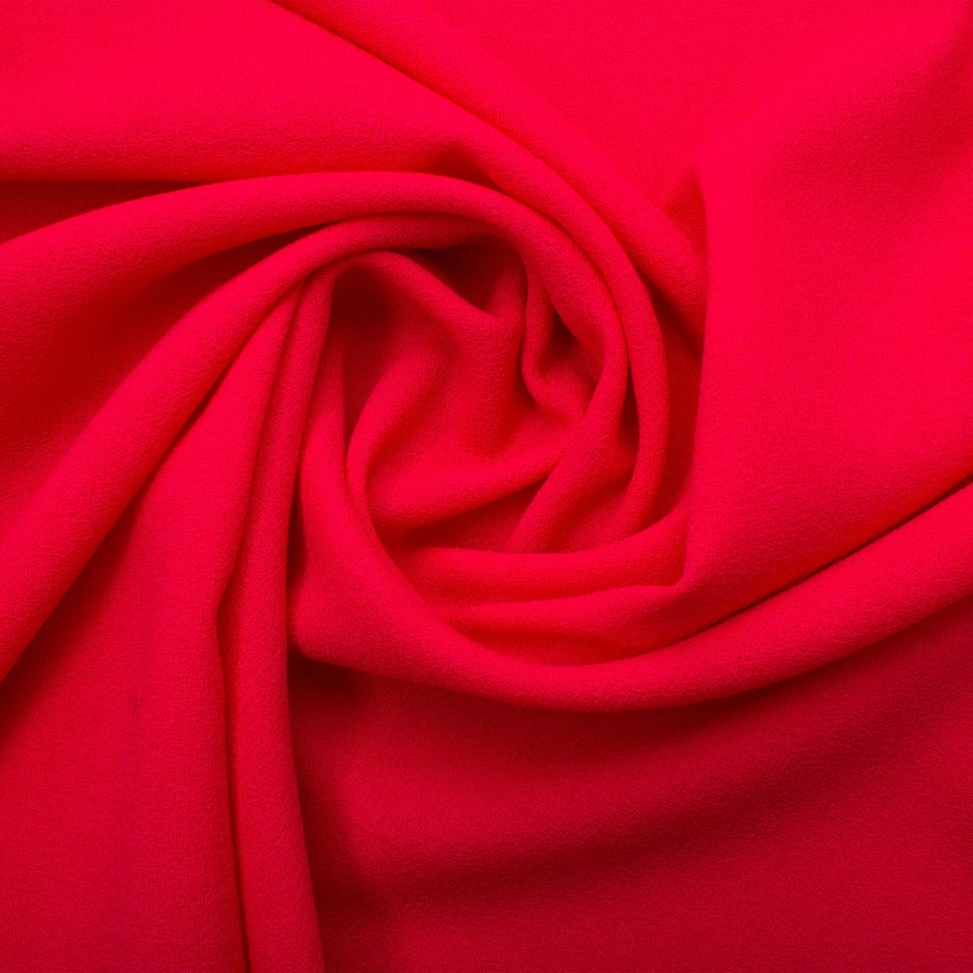 Bright Pink Single Wool Crêpe