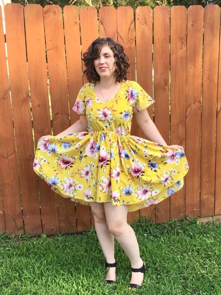 Butterfly Bias Cut Dress