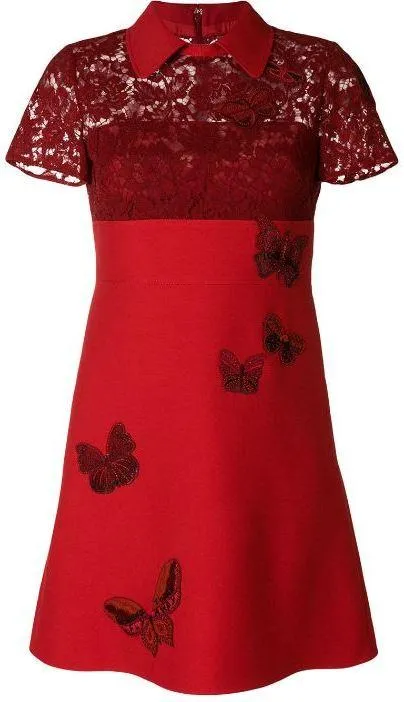 Butterfly Embroidered Dress