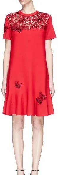 Butterfly Embroidered Dress