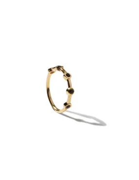 Demi Onyx Ring <br> Gold Vermeil