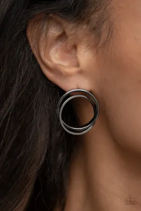 Earrings Always In The Loop - Black E548