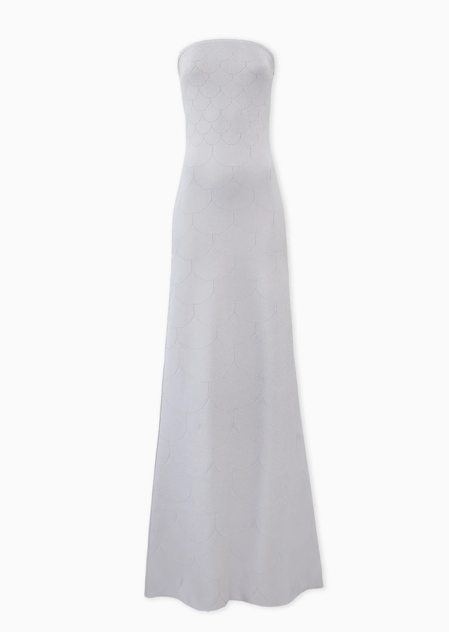 Elise – Strapless Sheath Gown with Scalloped Detail