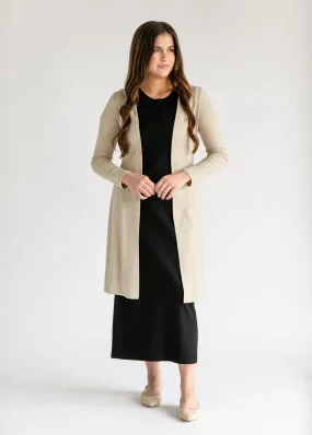 Essential Lightweight Side Slit Cardigan - FINAL SALE