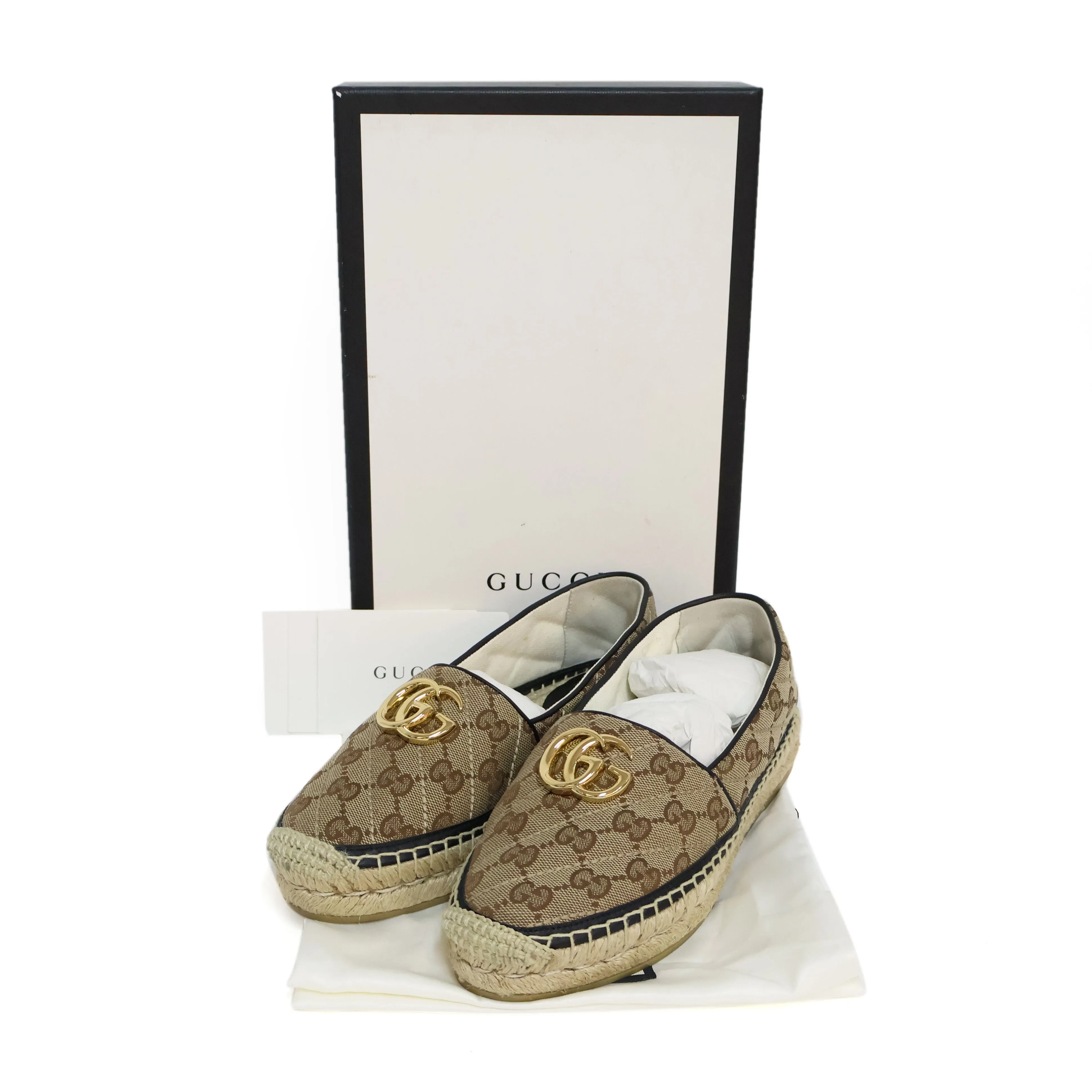 Gucci Flats Espadrille Canvas GG