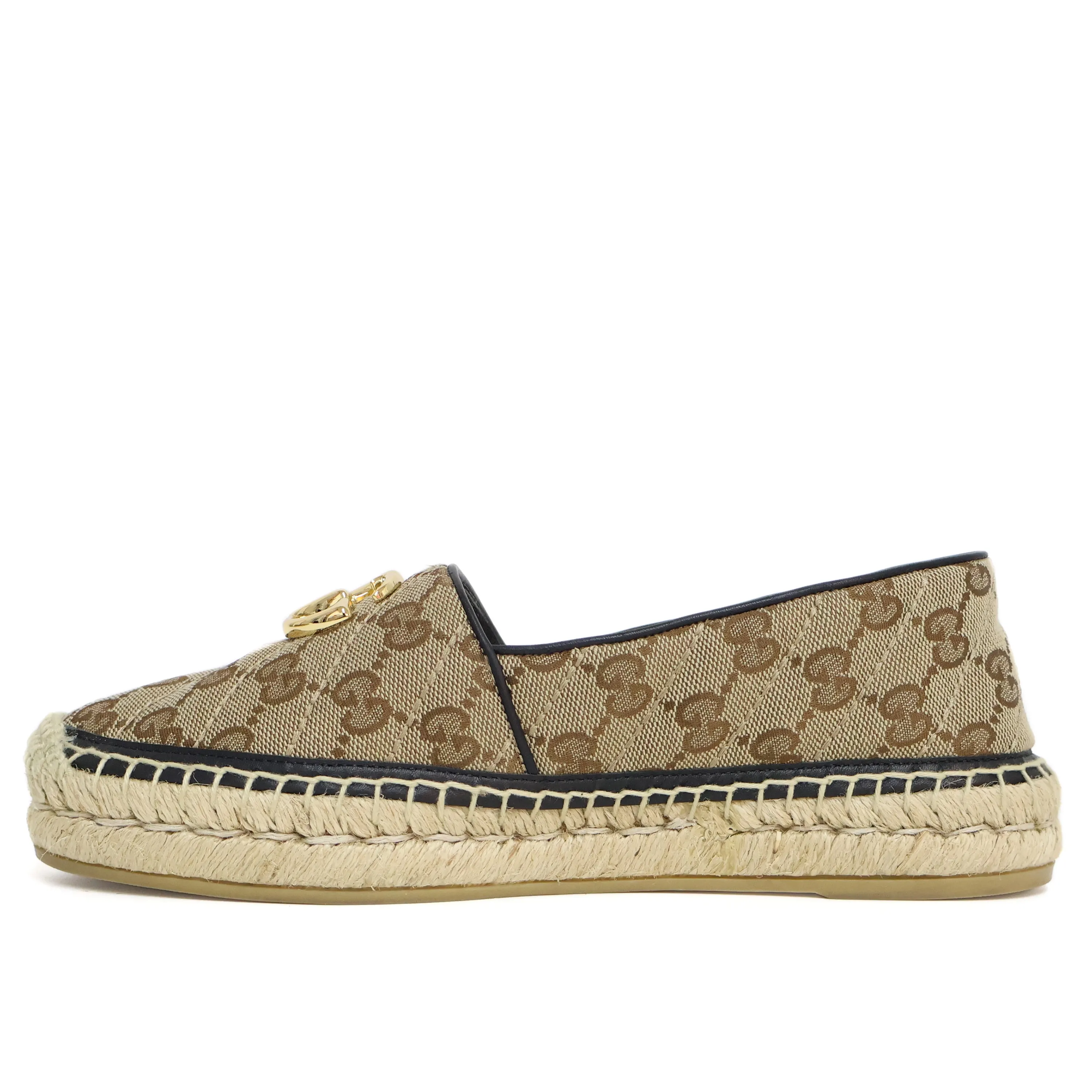 Gucci Flats Espadrille Canvas GG