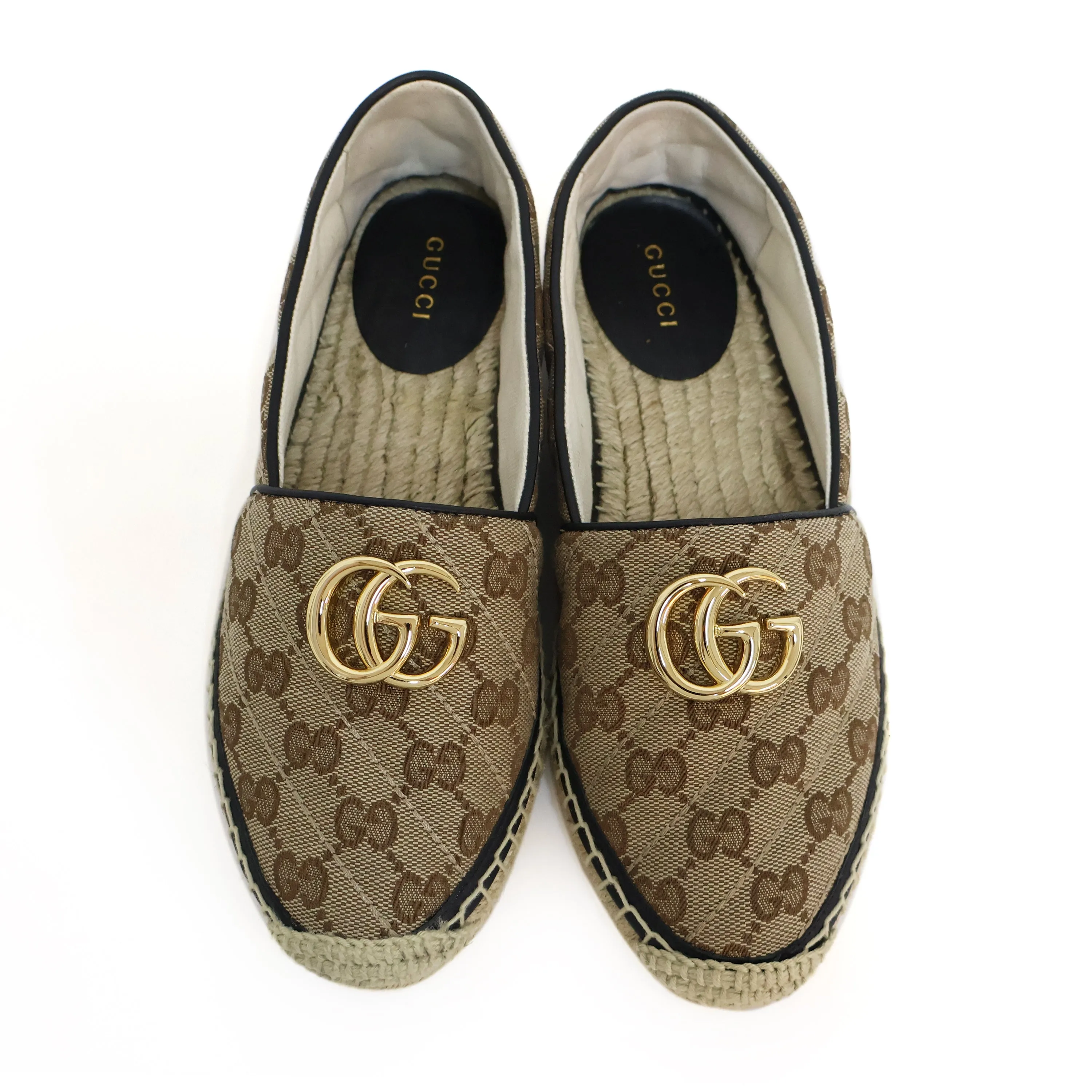 Gucci Flats Espadrille Canvas GG