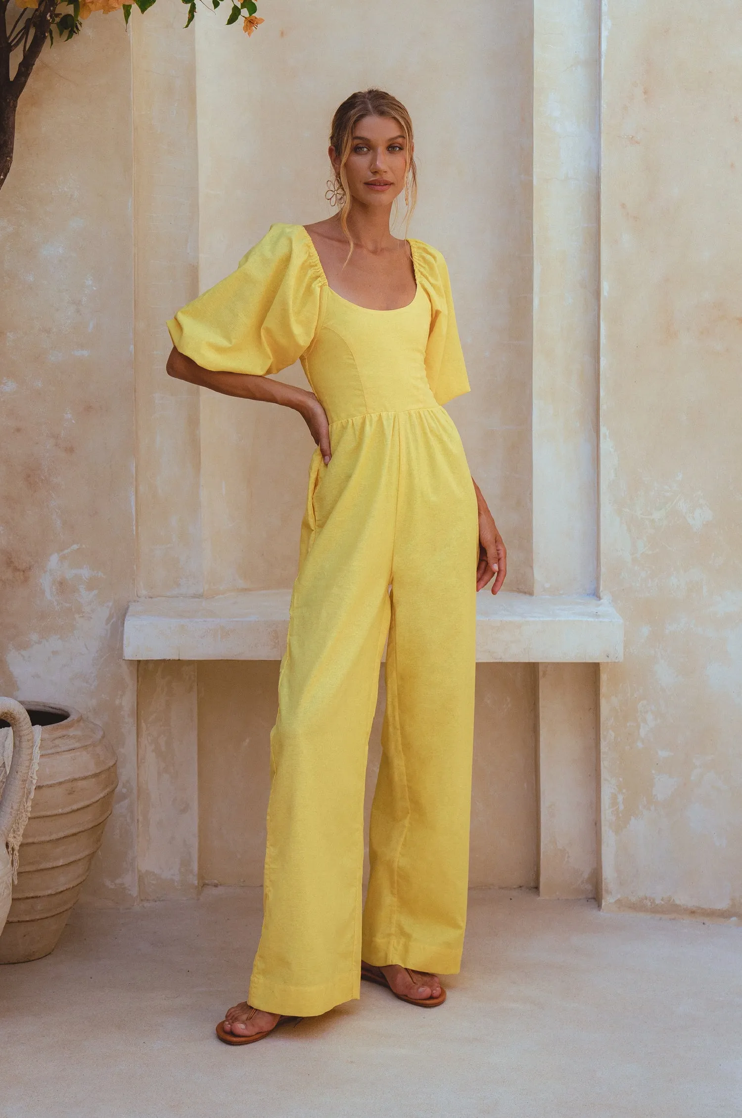 Heaven Bay Linen Jumpsuit