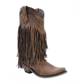 Liberty Black Women's Vegas Brown Fringe Boot