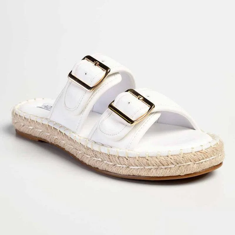 Madison Loyalty Espadrille Mule - White