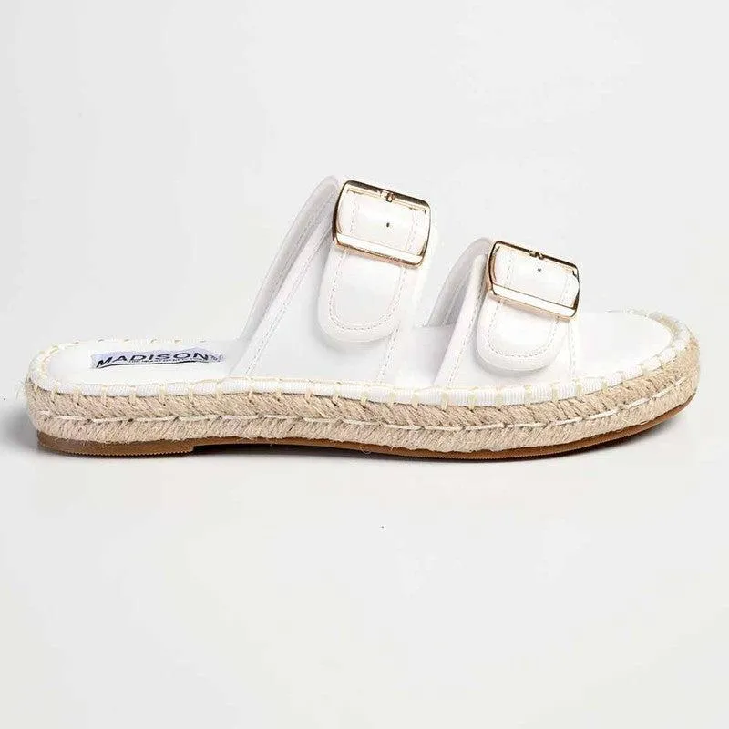 Madison Loyalty Espadrille Mule - White