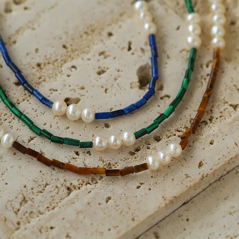 Mosaic Freshwater Pearl Necklaces