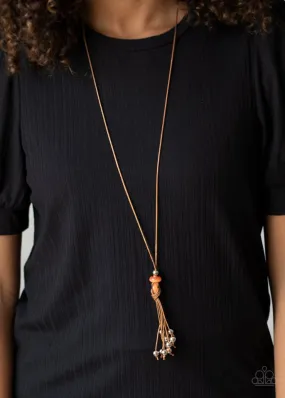 Paparazzi Necklace ~ Ocean Child - Orange