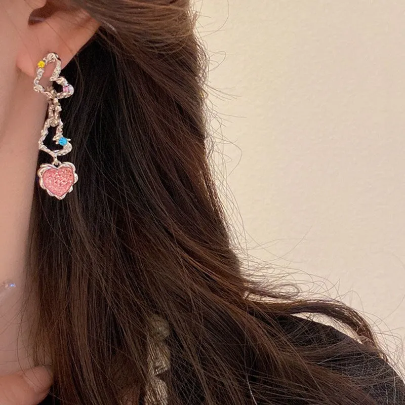 Pink Princess Dangle Earrings