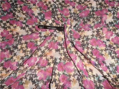 Polyester Georgette 44&quot; Wide ~Pink x Multi Color Printed