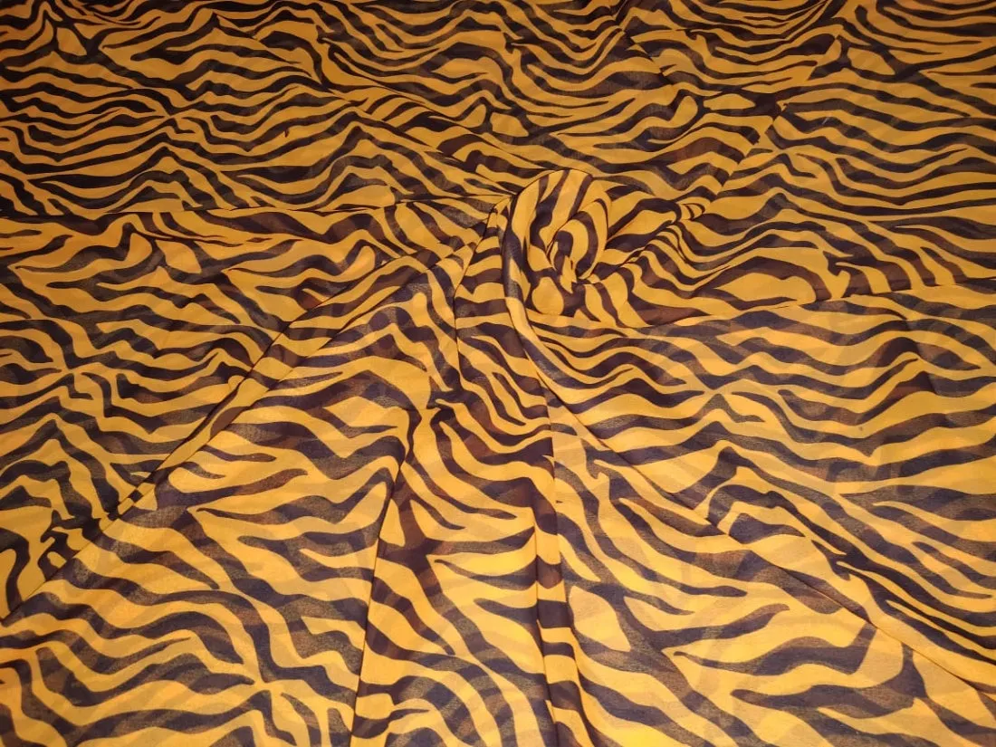 Polyester Georgette Animal Printed ~ 44&quot; Wide