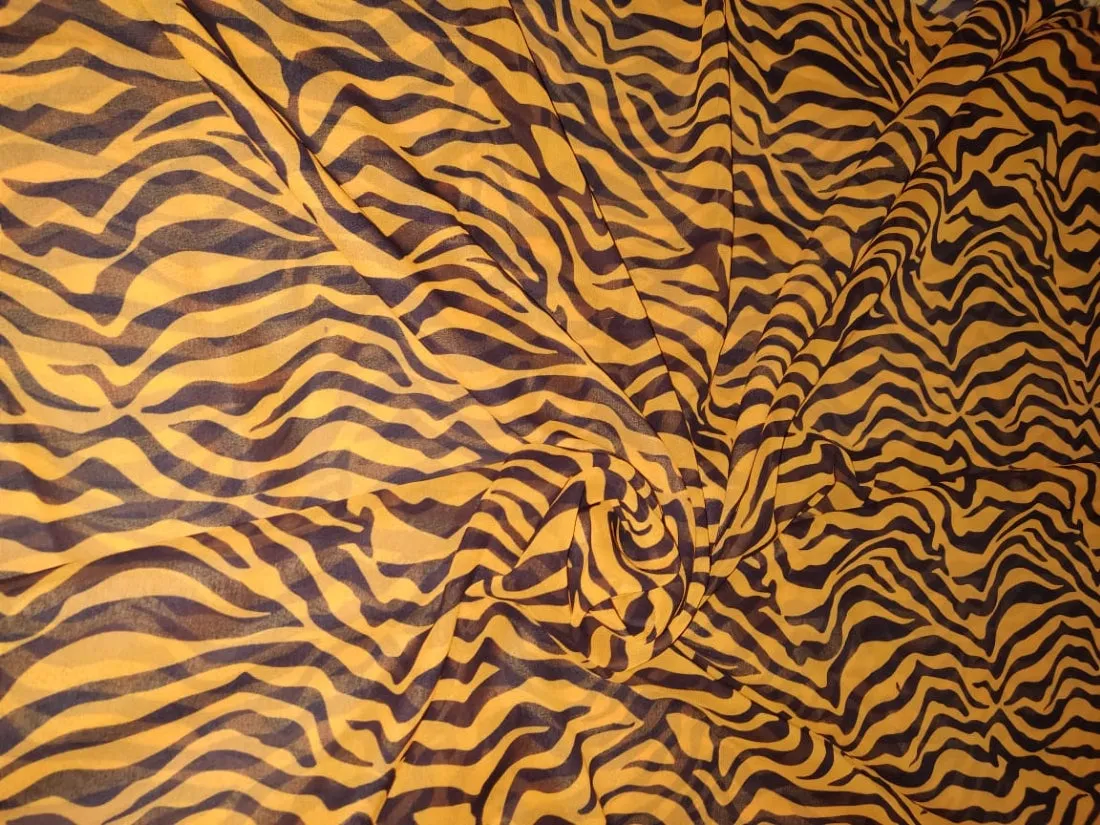 Polyester Georgette Animal Printed ~ 44&quot; Wide