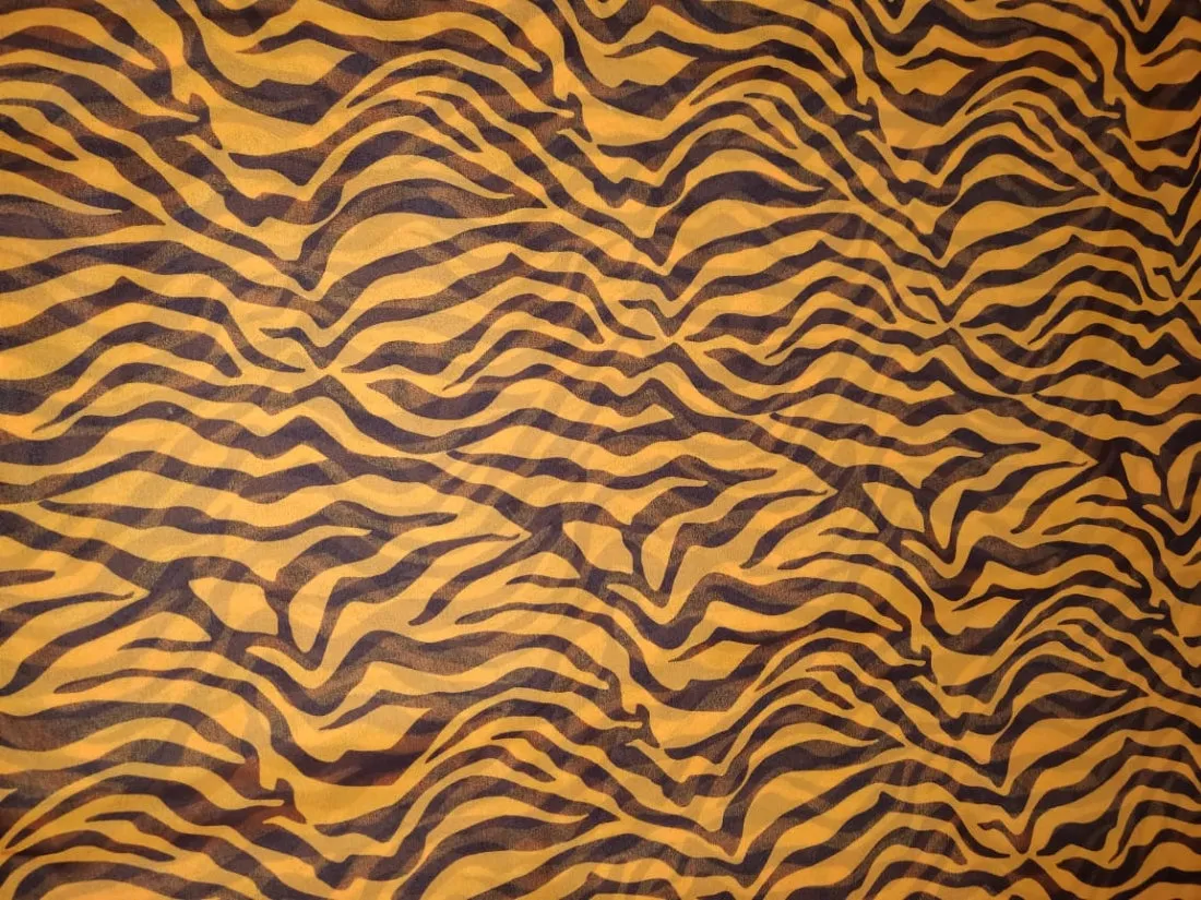 Polyester Georgette Animal Printed ~ 44&quot; Wide