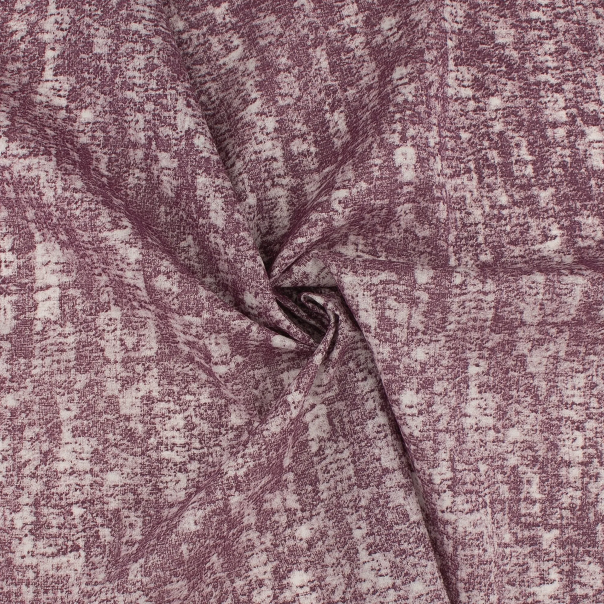 Printed Cotton Linen - AMALIA - Purple