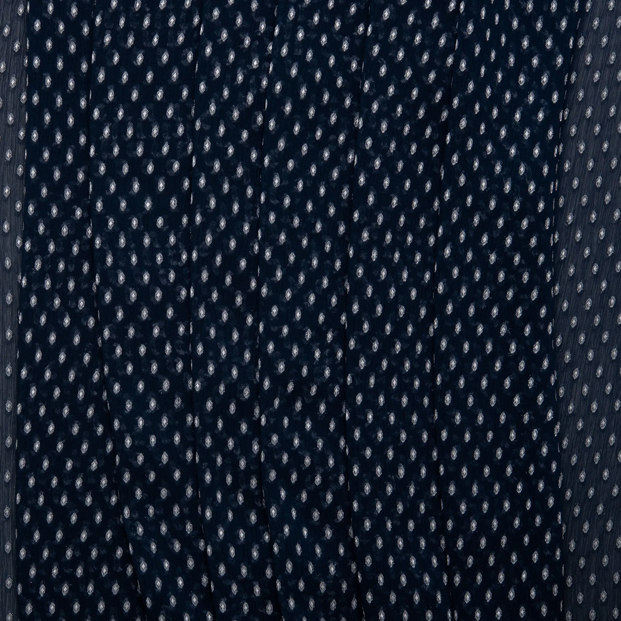 Printed polyester - OLIVIA - Drops - Navy