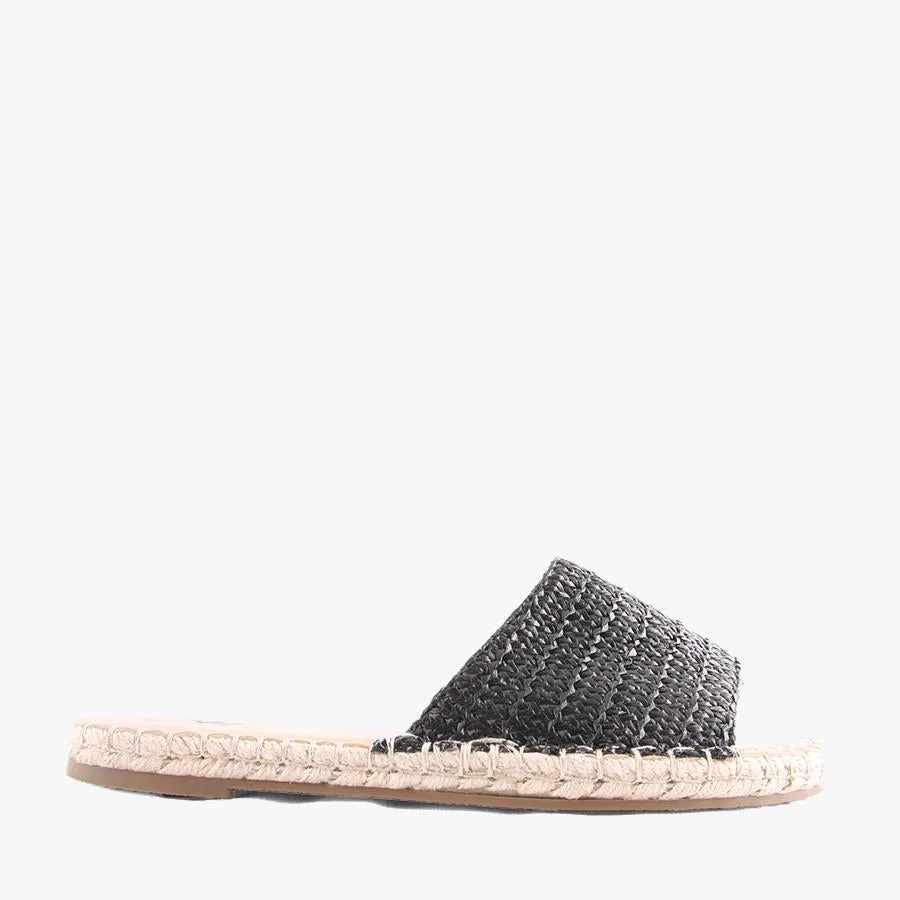 PRISCILA BLACK RAFFIA