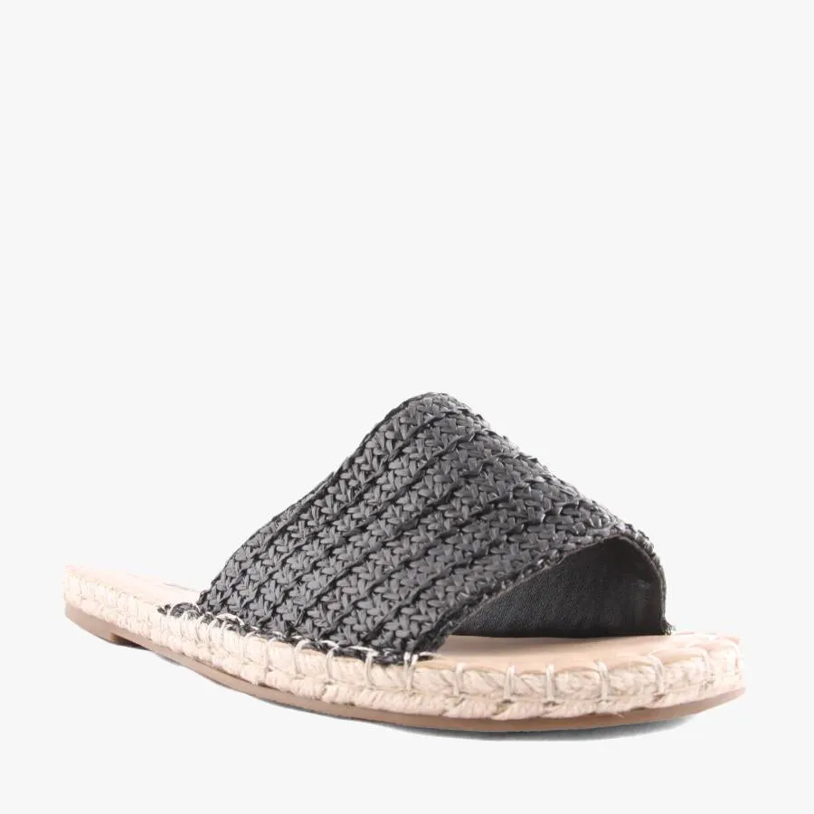 PRISCILA BLACK RAFFIA