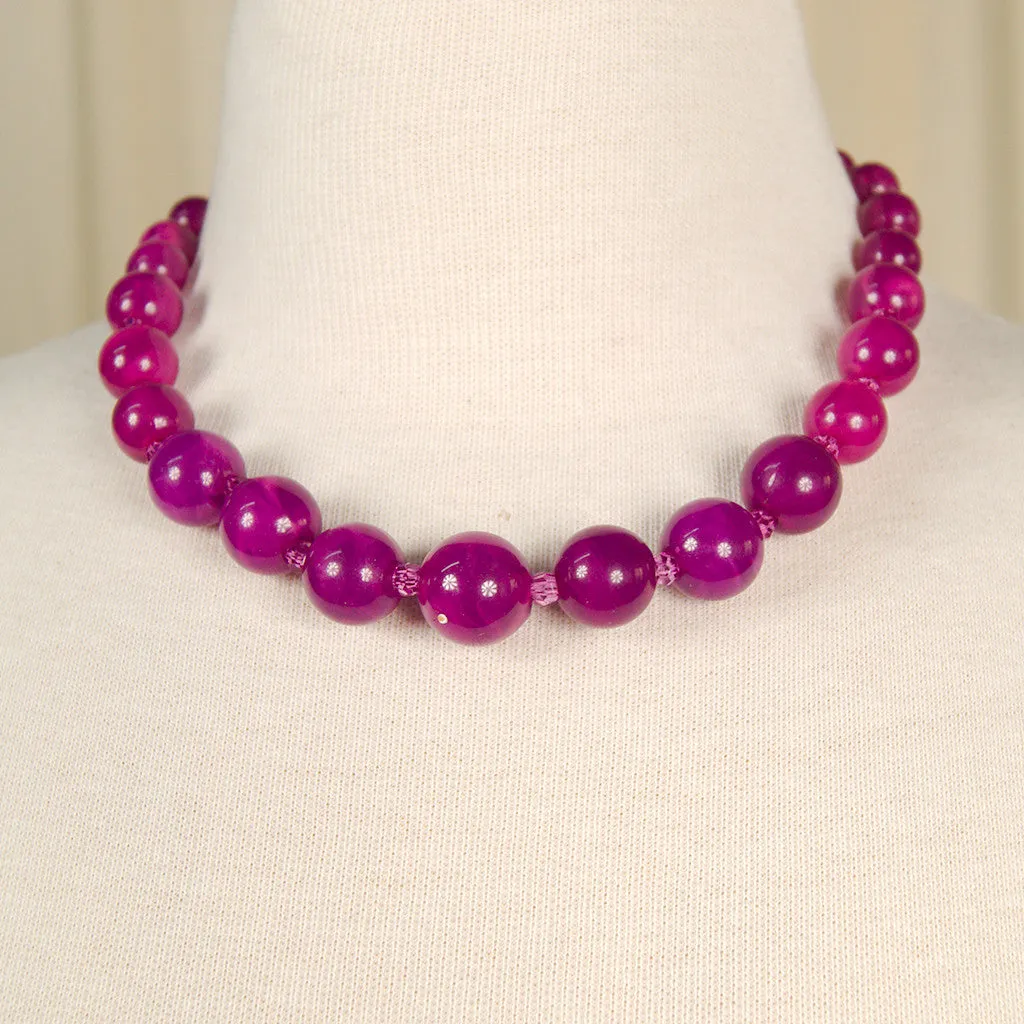 Purple Bead Necklace