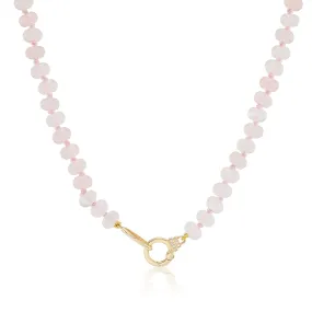 Rose Quartz Beaded Necklace