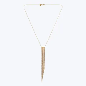 Sloped Fringe Necklace