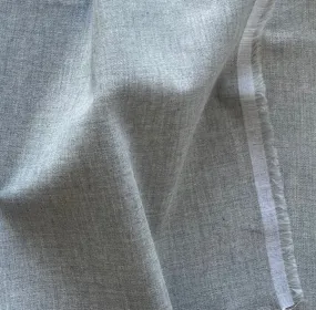 Solbiati Heathered Pearl Grey Cotton Shirting (Made in Italy)