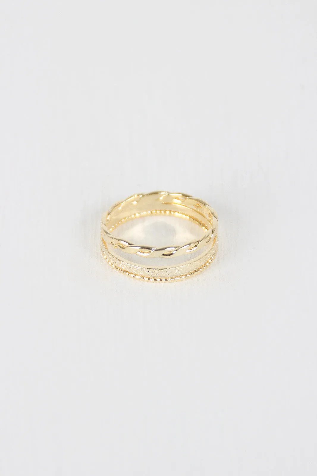 Stacked Multi Band Ring