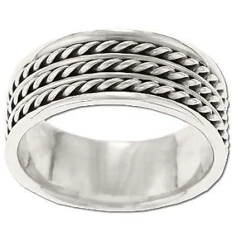 Stacked Rope Band Ring