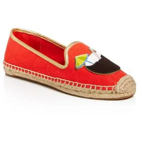 Tory Burch Coco Calf Hair Appliqué Espadrille Flats - Size 7