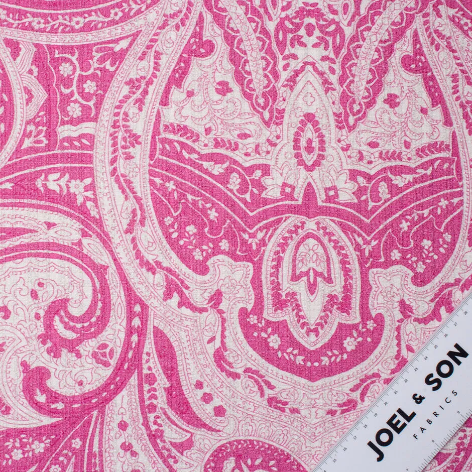 Two-Tone Pink Linen Jacquard