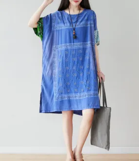 Women Dresses Long Sleeve Casual Summer Cotton Linen Women Dresses CNHK07263