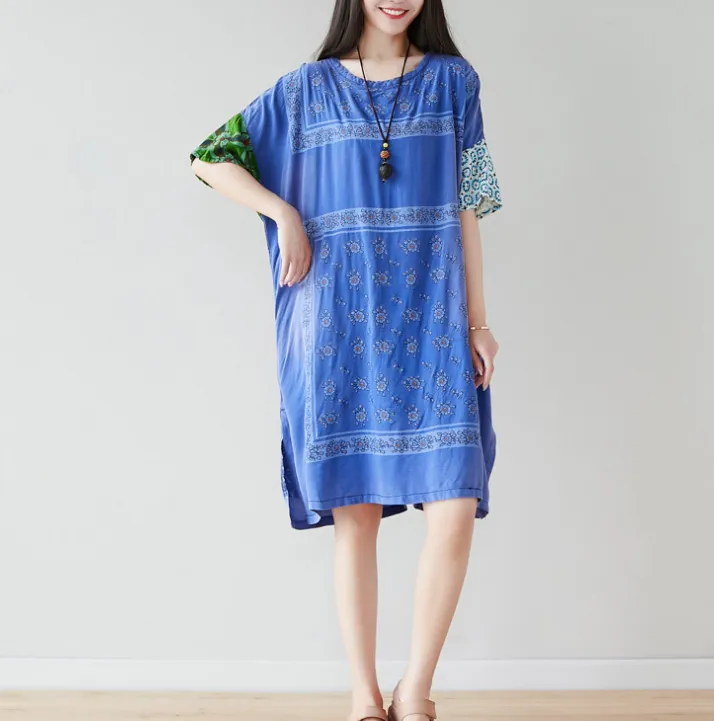 Women Dresses Long Sleeve Casual Summer Cotton Linen Women Dresses CNHK07263